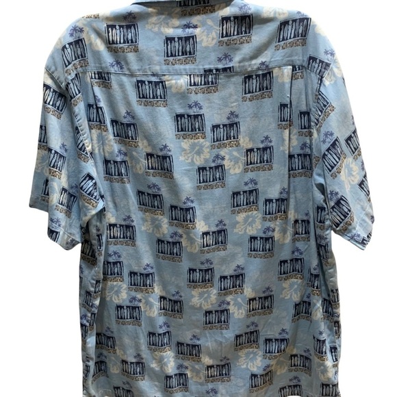 - Columbia XCO Blue Cotton Surfboard Hawaiian Shirt Blue Sz  XL - Picture 3 of 9